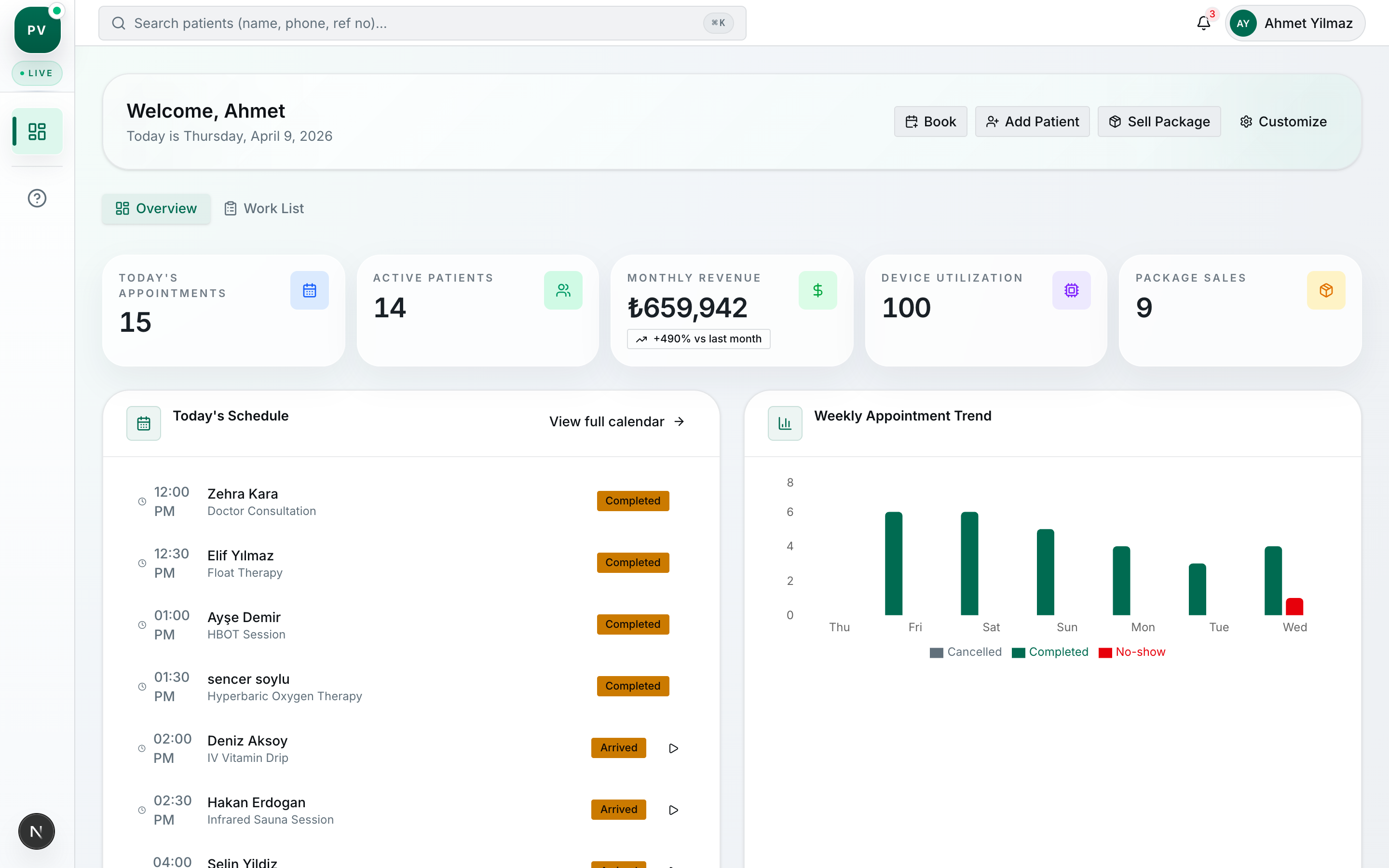 PlexiVita Dashboard