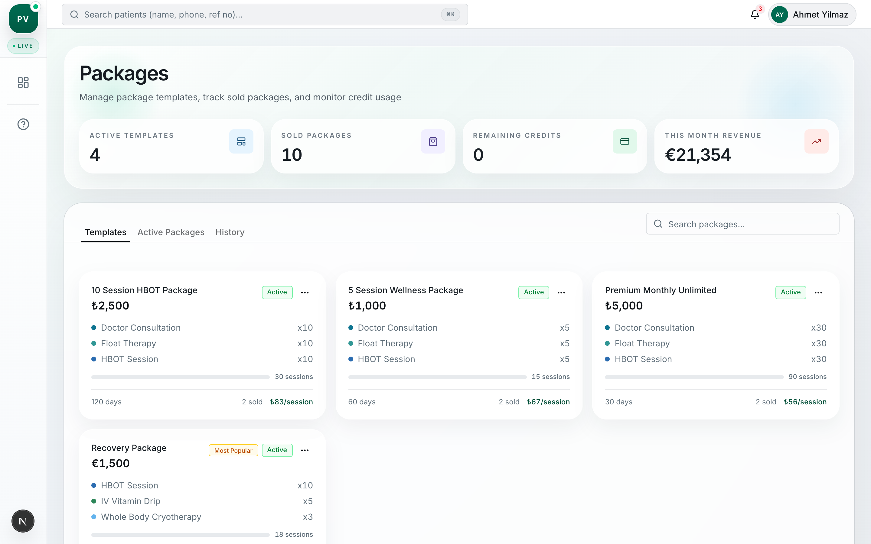 Package & Finance Tracking